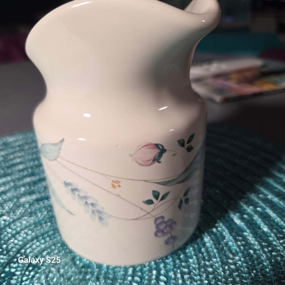 Pfaltzgraff April Floral Stoneware Creamer Pitcher